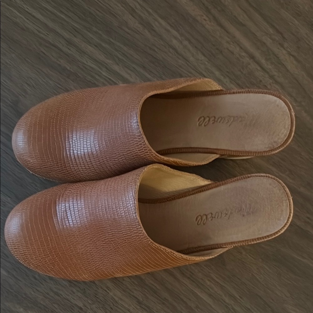 Brown Madewell Heeled Clogs